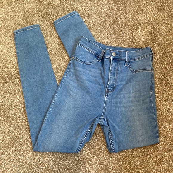 Free People High Waisted Stretch Skinny Jeans - Picture 2 of 11
